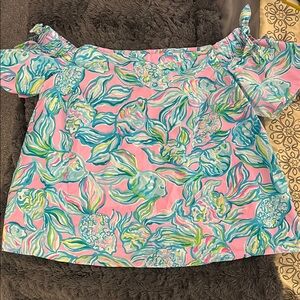Colorful Off-Shoulder Top- Lily Pulitzer.